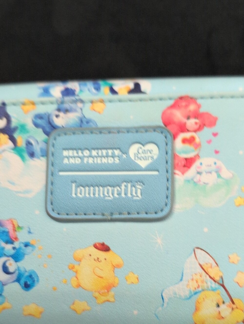 Loungefly Kids Sky Blue Care Bears & Hello Kitty Wallet - Picture 2 of 9